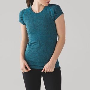 Lululemon swiftly tech short sleeve turquoise 4